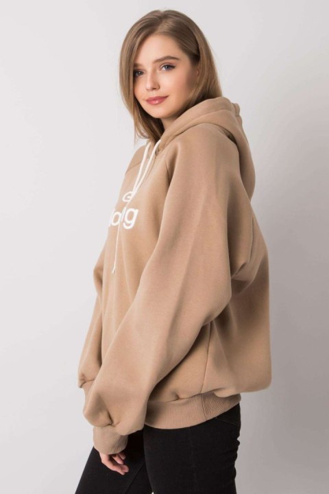 Bluza Damska Model EM-BL-651/1.21X Dark Beige - Ex Moda Bluza Damska Model EM-BL-651/1.21X Dark Beige - Ex Moda