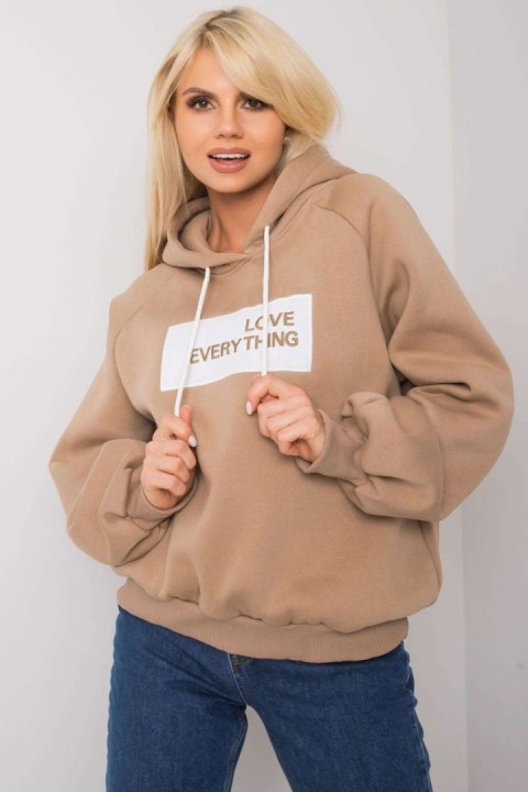 Bluza Damska Model EM-BL-651/2.41X Dark Beige - Ex Moda Bluza Damska Model EM-BL-651/2.41X Dark Beige - Ex Moda