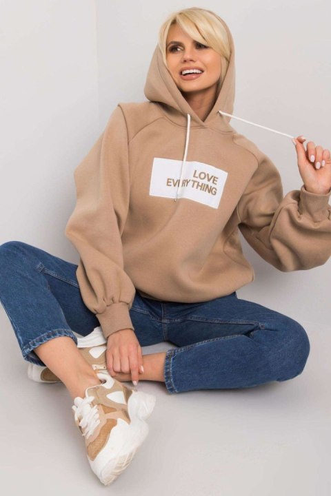 Bluza Damska Model EM-BL-651/2.41X Dark Beige - Ex Moda Bluza Damska Model EM-BL-651/2.41X Dark Beige - Ex Moda