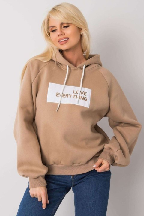 Bluza Damska Model EM-BL-651/2.41X Dark Beige - Ex Moda Bluza Damska Model EM-BL-651/2.41X Dark Beige - Ex Moda