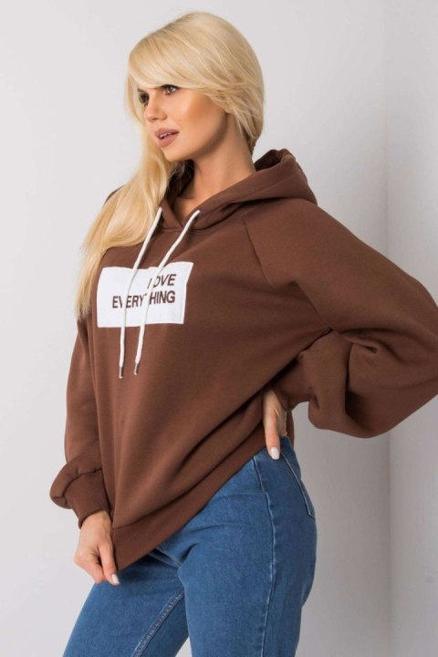 Bluza Damska Model EM-BL-651/2.41X Dark Brown - Ex Moda Bluza Damska Model EM-BL-651/2.41X Dark Brown - Ex Moda