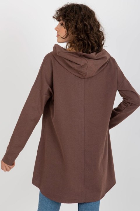 Bluza Damska Model EM-BL-U293.95 Dark Brown - Ex Moda Bluza Damska Model EM-BL-U293.95 Dark Brown - Ex Moda