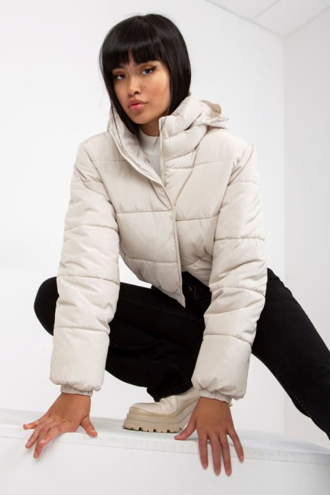 Kurtka Damska Model NM-KR-P21-7930.15 Light Beige - NM Kurtka Damska Model NM-KR-P21-7930.15 Light Beige - NM