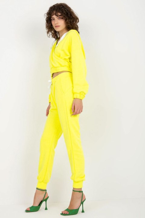 Spodnie Komplet Model EM-KMPL-747.06P Fluo Yellow - Ex Moda Spodnie Komplet Model EM-KMPL-747.06P Fluo Yellow - Ex Moda