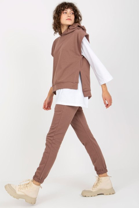 Spodnie Komplet Model EM-KMPL-764.64 Brown - Ex Moda Spodnie Komplet Model EM-KMPL-764.64 Brown - Ex Moda