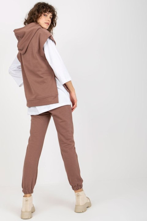 Spodnie Komplet Model EM-KMPL-764.64 Brown - Ex Moda Spodnie Komplet Model EM-KMPL-764.64 Brown - Ex Moda