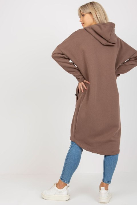 Bluza Damska Model RV-BL-4858-1.99P Brown - Rue Paris Bluza Damska Model RV-BL-4858-1.99P Brown - Rue Paris