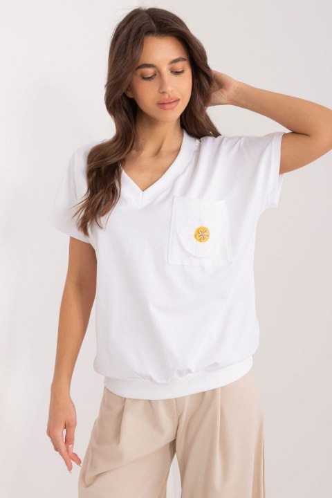 Bluzka Model RV-BZ-9626.28 White - Rue Paris Bluzka Model RV-BZ-9626.28 White - Rue Paris