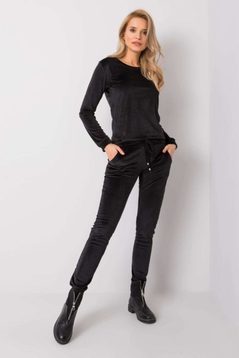 Spodnie Komplet Model RV-KMPL-6083.05 Black - Rue Paris Spodnie Komplet Model RV-KMPL-6083.05 Black - Rue Paris