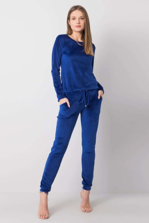 Spodnie Komplet Model RV-KMPL-6083.05 Cobalt - Rue Paris Spodnie Komplet Model RV-KMPL-6083.05 Cobalt - Rue Paris