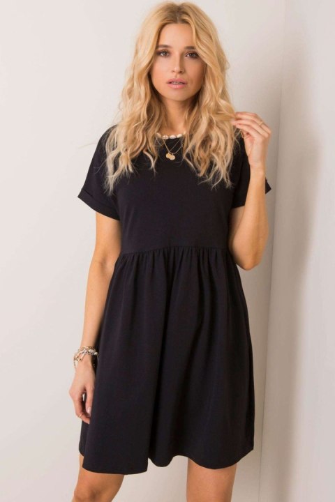 Sukienka Model RV-SK-5672.03P Black - Rue Paris Sukienka Model RV-SK-5672.03P Black - Rue Paris