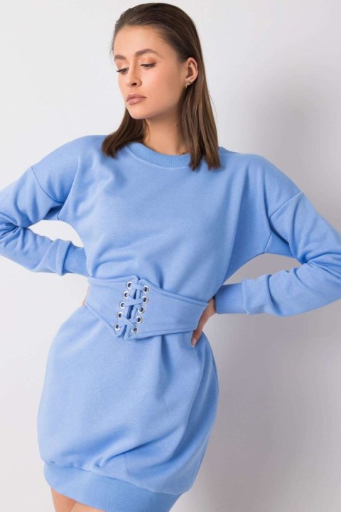 Sukienka Model RV-SK-6179.09 Blue - Rue Paris Sukienka Model RV-SK-6179.09 Blue - Rue Paris