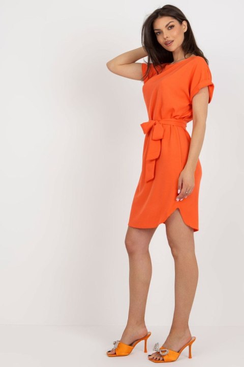 Sukienka Model WN-SK-2905.25 Orange - Rue Paris Sukienka Model WN-SK-2905.25 Orange - Rue Paris