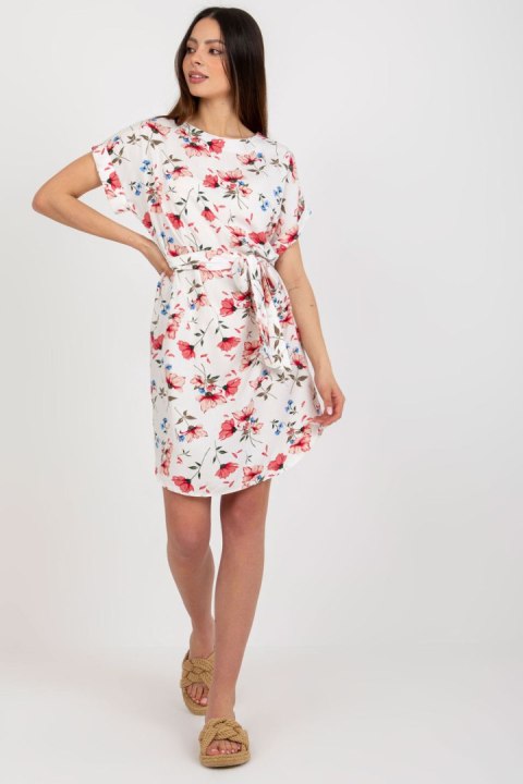 Sukienka Model WN-SK-661.71P White/Red - Rue Paris Sukienka Model WN-SK-661.71P White/Red - Rue Paris