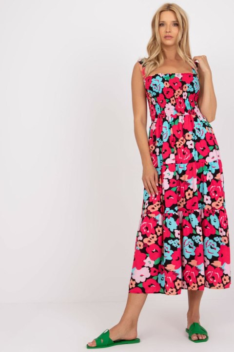 Sukienka Model RO-SK-8007-1.03P Black/Pink - Rue Paris Sukienka Model RO-SK-8007-1.03P Black/Pink - Rue Paris