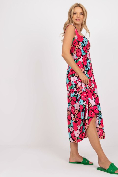 Sukienka Model RO-SK-8007-1.03P Black/Pink - Rue Paris Sukienka Model RO-SK-8007-1.03P Black/Pink - Rue Paris