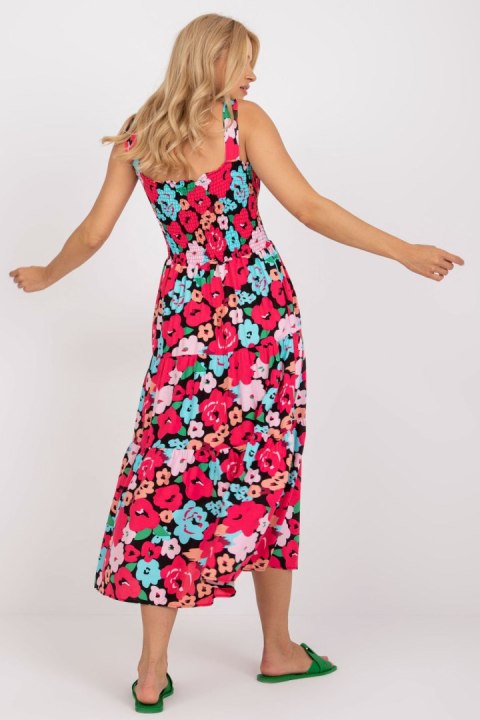 Sukienka Model RO-SK-8007-1.03P Black/Pink - Rue Paris Sukienka Model RO-SK-8007-1.03P Black/Pink - Rue Paris