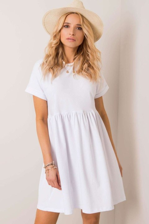 Sukienka Model RV-SK-5672.03P White - Rue Paris Sukienka Model RV-SK-5672.03P White - Rue Paris