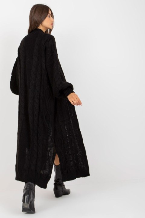 Sweter Kardigan Model LC-SW-8032.34P Black - Rue Paris Sweter Kardigan Model LC-SW-8032.34P Black - Rue Paris