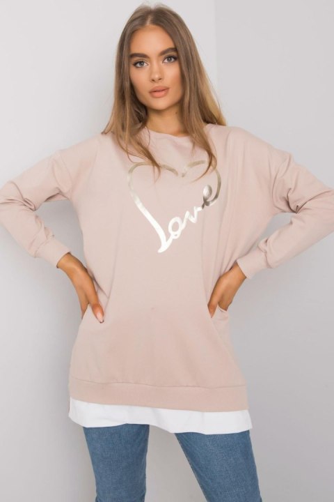 Tunika Model RV-TU-7258.40P Beige - Rue Paris Tunika Model RV-TU-7258.40P Beige - Rue Paris