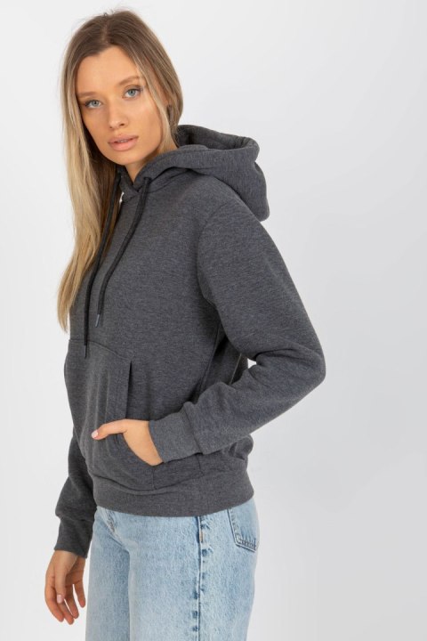 Bluza Damska Model CT-BL-F-621124.98P Dark Grey - Rue Paris Bluza Damska Model CT-BL-F-621124.98P Dark Grey - Rue Paris