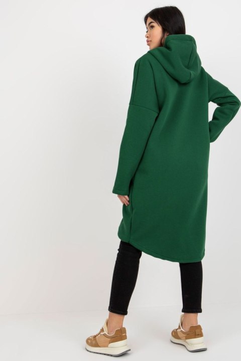 Bluza Damska Model RV-BL-4858-1.99P Dark Green - Rue Paris Bluza Damska Model RV-BL-4858-1.99P Dark Green - Rue Paris