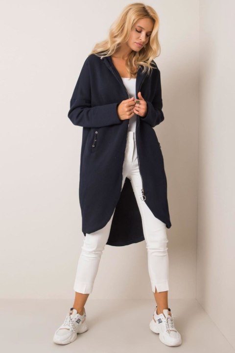 Bluza Damska Model RV-BL-4858-1.99P Navy - Rue Paris Bluza Damska Model RV-BL-4858-1.99P Navy - Rue Paris