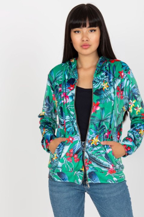 Bluza Damska Model RV-BL-8120.69P Green - Rue Paris Bluza Damska Model RV-BL-8120.69P Green - Rue Paris