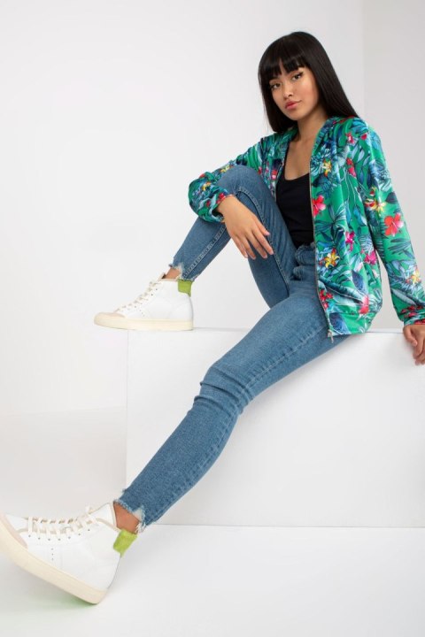 Bluza Damska Model RV-BL-8120.69P Green - Rue Paris Bluza Damska Model RV-BL-8120.69P Green - Rue Paris