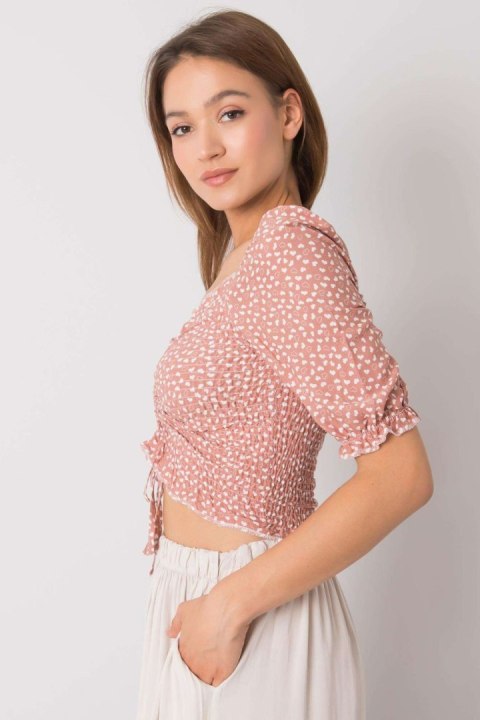 Bluzka Model RO-BZ-2516-6.79P Dark Pink - Rue Paris Bluzka Model RO-BZ-2516-6.79P Dark Pink - Rue Paris