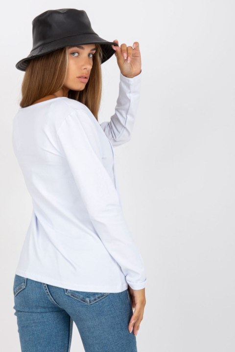 Bluzka Model RV-BZ-8055.35P White - Rue Paris Bluzka Model RV-BZ-8055.35P White - Rue Paris