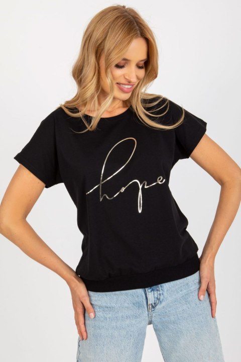 Bluzka Model RV-BZ-8917.12 Black - Rue Paris Bluzka Model RV-BZ-8917.12 Black - Rue Paris