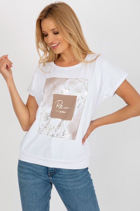 Bluzka Model RV-BZ-8920.19X White - Rue Paris Bluzka Model RV-BZ-8920.19X White - Rue Paris