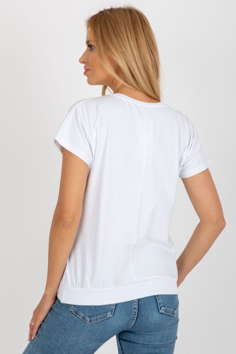 Bluzka Model RV-BZ-8920.19X White - Rue Paris Bluzka Model RV-BZ-8920.19X White - Rue Paris