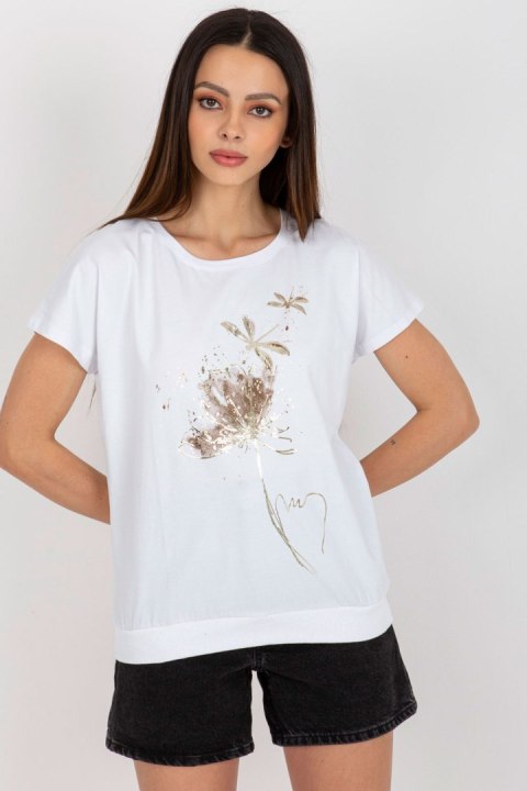 Bluzka Model RV-BZ-8947.76 White - Rue Paris Bluzka Model RV-BZ-8947.76 White - Rue Paris