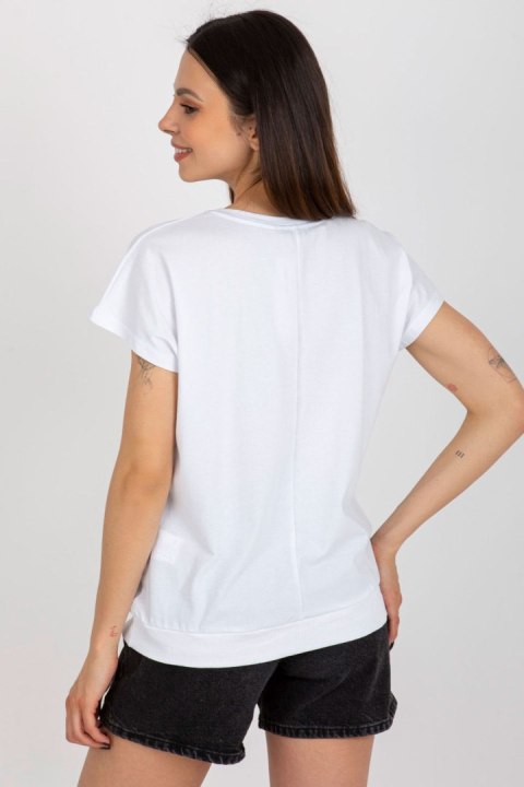 Bluzka Model RV-BZ-8952.06 White - Rue Paris Bluzka Model RV-BZ-8952.06 White - Rue Paris