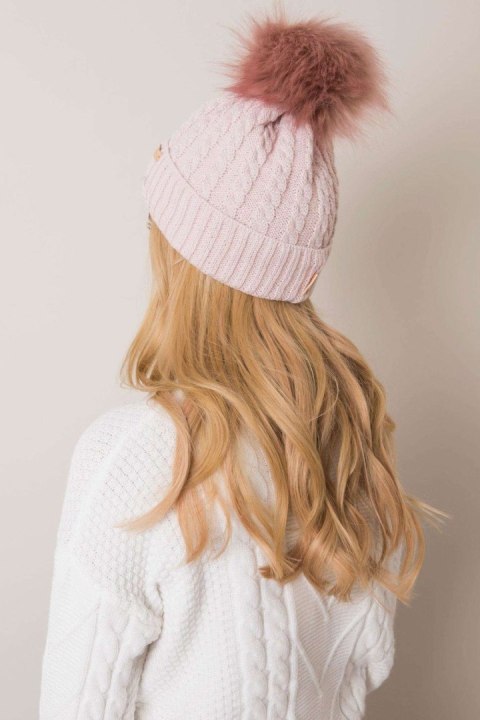 Czapka Damska Model JK-CZ-10.51 Light Pink - Rue Paris Czapka Damska Model JK-CZ-10.51 Light Pink - Rue Paris
