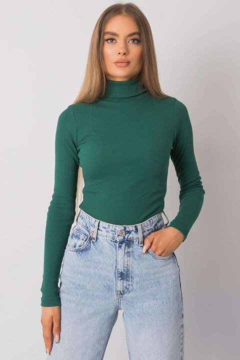 Golf Damski Model RV-BZ-7182.01P Dark Green - Rue Paris Golf Damski Model RV-BZ-7182.01P Dark Green - Rue Paris