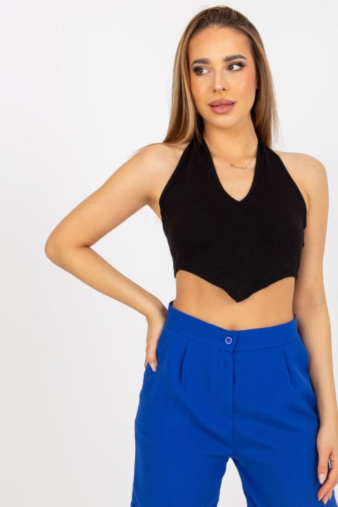 Koszulka Top Model RV-TP-8012.18 Black - Rue Paris Koszulka Top Model RV-TP-8012.18 Black - Rue Paris