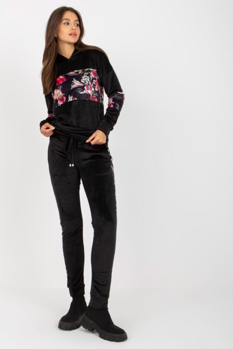Spodnie Komplet Model RV-KMPL-8234.35X Black - Rue Paris Spodnie Komplet Model RV-KMPL-8234.35X Black - Rue Paris