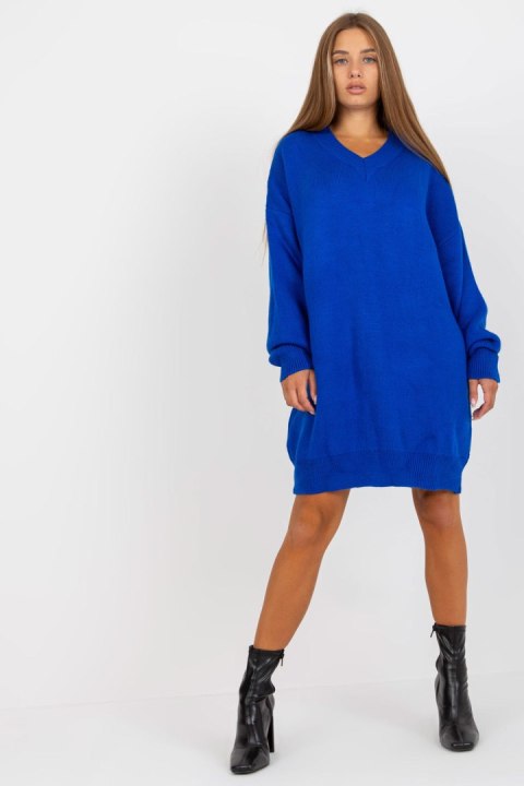 Sukienka Model LC-SW-0341.38P Cobalt - Rue Paris Sukienka Model LC-SW-0341.38P Cobalt - Rue Paris