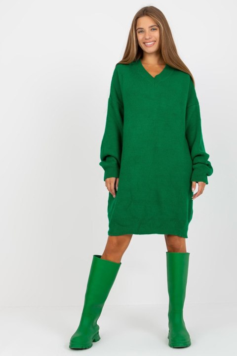 Sukienka Model LC-SW-0341.38P Green - Rue Paris Sukienka Model LC-SW-0341.38P Green - Rue Paris