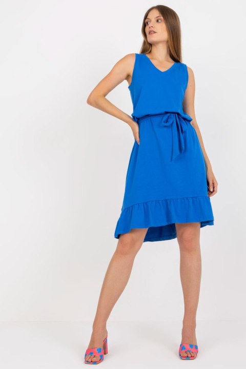 Sukienka Model RV-SK-8049.64 Dark Blue - Rue Paris Sukienka Model RV-SK-8049.64 Dark Blue - Rue Paris