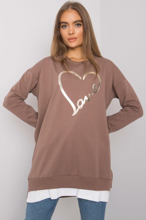 Tunika Model RV-TU-7258.40P Brown - Rue Paris Tunika Model RV-TU-7258.40P Brown - Rue Paris