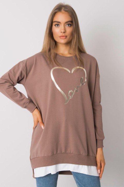 Tunika Model RV-TU-7258.40P Brown - Rue Paris Tunika Model RV-TU-7258.40P Brown - Rue Paris