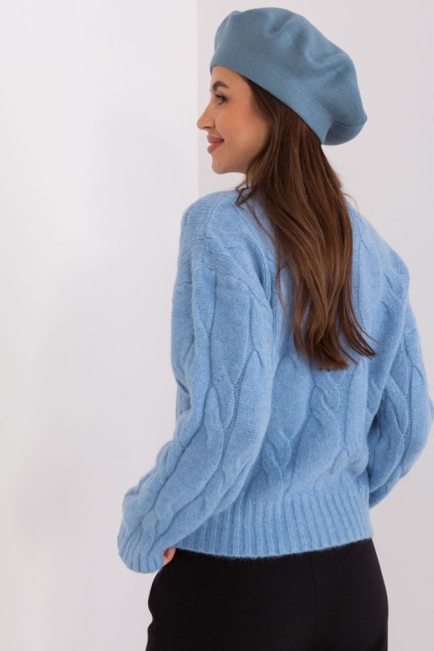 Beret Model AT-CZ-231305.85P Grey/Blue - AT Beret Model AT-CZ-231305.85P Grey/Blue - AT