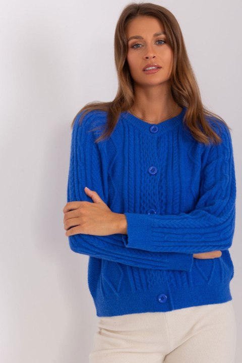 Sweter Damski Model AT-SW-2346-2.99P Cobalt - AT Sweter Damski Model AT-SW-2346-2.99P Cobalt - AT