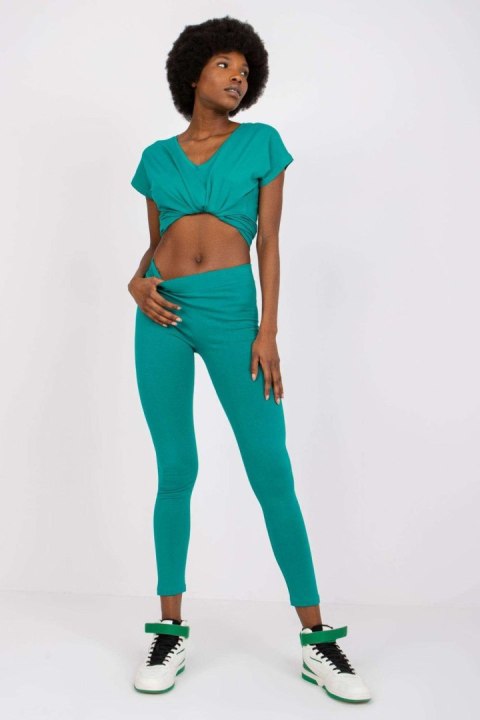 Legginsy Model AP-LG-A-002 Dark Green - BFG Legginsy Model AP-LG-A-002 Dark Green - BFG