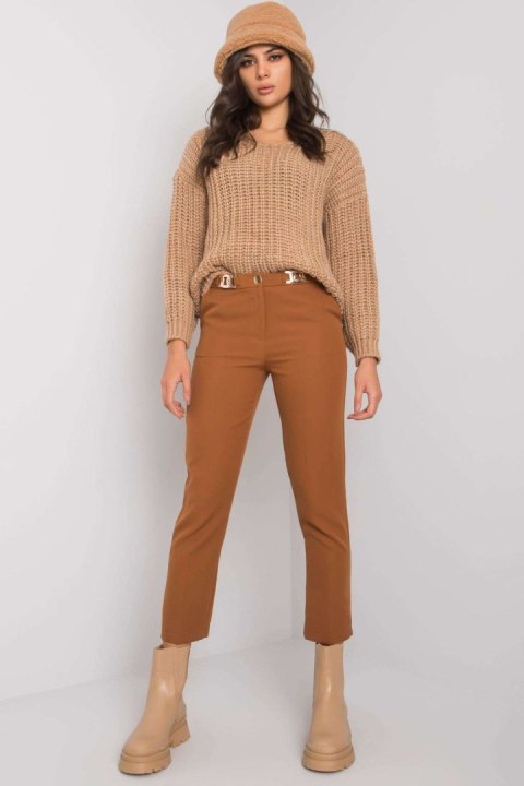 Spodnie Damskie Model LC-SP-22K-5001.81P light Brown - Pole&Pole Spodnie Damskie Model LC-SP-22K-5001.81P light Brown - Pole&Pole