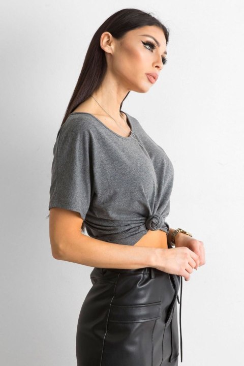 T-shirt Damski Model RV-TS-4693.11 Dark Grey - BFG T-shirt Damski Model RV-TS-4693.11 Dark Grey - BFG